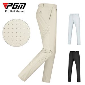 PGM Mens Golf Pants Elastic Comfortable Sports Pant with Perforations Wear for Men KUZ154 240522