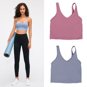 Damen Yoga Feste Farbe BH Sommer U-förmige Y-förmige Stahlring Freie Innenkissen Kissen Frauen Shorts Gym ärmellose Fitness Yoga Fashion Tank Top BH