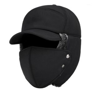 Outdoor Cycling Cold-Proof Ear Warm Cap Thickened Warmer Winter Hat For Men NIN668 320E