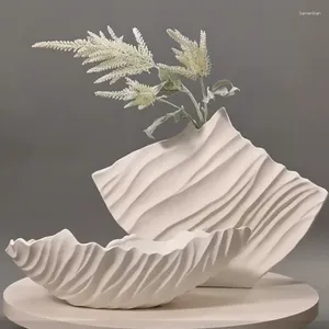 Vasen benutzerdefinierte nordische Ins moderne dekorative Hauszubehör Dekoration Vase Set Keramikkunst Kunsthandwerk weiße Connaimc Blume