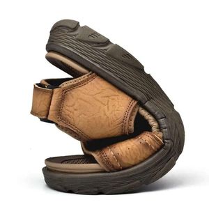 Couro de verão s sandálias praia ao ar livre casual confortável gladiador respirável roma clássicos leves lazer sandálias de lazer 901 Sandal Claic 2b0 leiure