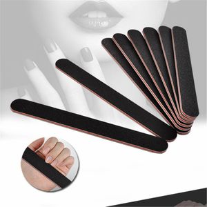 10pc czarny paznokcie paznokci szlifowanie paliw ściernych bufor Bufor podwójnie paznokci manicure manicure szlifowanie paznokci Plik sztuki polernia