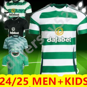S-4XL CELTS 24 25 Kyogo Football Shirt FC 2024 Home Away Third Soccer Jerseys Celtic Daizen Reo McGregor 135年Hoop