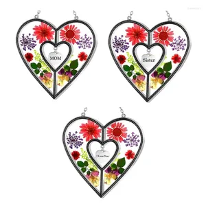 Decorative Figurines 3D Heart-shaped Wall Garden Pool Decoration Colorful Outdoor Indoor Hanging Household Outside Party Sculpture 87HA