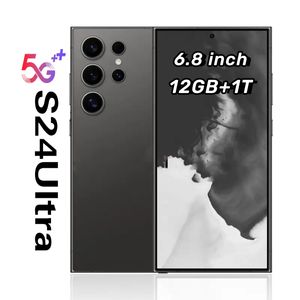 S24 Ultra 6,8 -дюймовый мобильный телефон 4G 5G S23 Ultra Smart Phone LTE Octa Core 12GB 1TB 512GB 256 ГБ 32 млн. HD -поверхность лица смартфон смартфон смартфон 13MP камера GPS Сотовые телефоны.