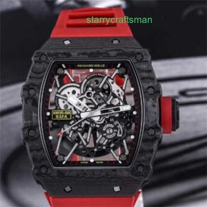 Richamills tittar på RM Tourbillon Wristwatch Sports Watch Men's Watch RM35-02 Titanium Automatisk mekanisk herrklocka Återvinning WN-X439