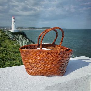 Ręcznie robiona słomkowa torba dla kobiet letnia torebka wakacyjna duże torby plażowe żeńskie tkaninowe torba sznurka warzywna TOTE SAC 240506