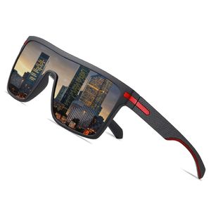 Brand polariserade solglasögon män mode överdimensionerad flexibla ram fyrkantiga solglasögon för att köra goggle zonnebril heren 220317 219c