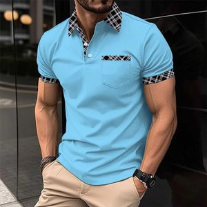 Polos masculinos 2024 Summer Mens Explosive Business Polo Camise