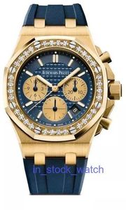 Aeipre Watch Luksusowy projektant 26231 Blue Plate 18K Oryginalny Diamond Automatyczny mechaniczny zegarek mechaniczny