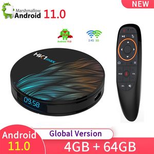 HK1 Max Smart TV Box Android 11 RK3318 4GB RAM 64GB ROM 4K BT 2.4G/5G Dual WiFi Player Player TVBox Top Box Top Box