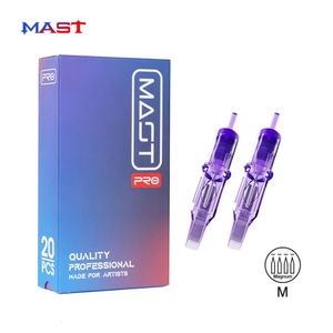 Mast Pro 20pcs M使い捨てタトゥーカートリー針ドラゴンホーク滅菌マグナムニードル恒久的なメイクアップマシン供給240528