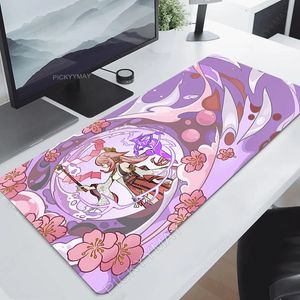 Genshin Impact Mouse Pad Yae Mikogamer MousePads GamingMousePadキーボードマット大マウスパッドビッグコンピューターデスクマットアニメ240529