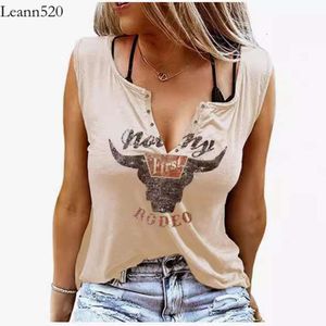 Women's Tank Top New Fun Letter Print V-neck