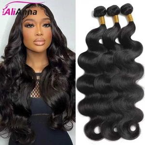 Hair Wefts 36 38 40 inch Human Hair Bundle 10A Body Wave Bundle Soft Peruvian Hair Extension Long Human Hair Bundle Original Hair Bundle Q240529