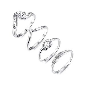 Design Classic Charm Celinly Ringe für Paare New Hollow Knot Ring Womens IWKV