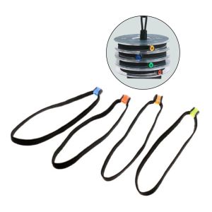 6st elastisk tippet spole anbud fluga fiske tippet linje ledare tillbehör slumpmässiga färg karp fiske tippet spole anbud