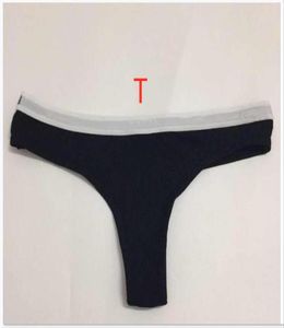 5pcslot 2021 Womens korta trosor Bomullskvinna Pantie bredbördade brev tryckta underkläder Bikini Thong Gstring Briefs Ladies 1646681