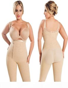Heta fajas colombianas kvinnors sömlösa lår slimmare öppen byst formade företag kontroll bodysuit full body shaper ps size9400340