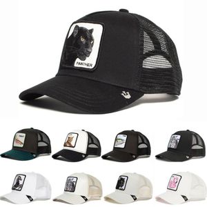 Basker trendiga mesh cap animal baseball snapback hip hop caps personlighet street gård trucker hattar för män kvinnor hat droppe 1479