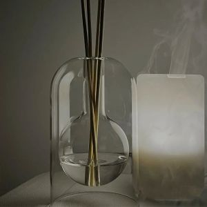 130 ml de aromaterapia com garrafa transaprent de vidro garrafas de óleo essencial com fragrâncias em contêineres de armazenamento doméstico