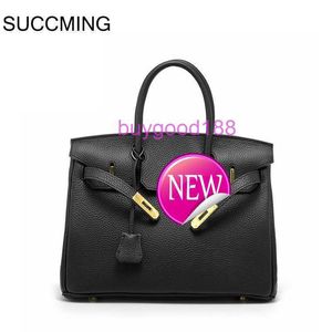 Aabkin Bking Designer Counter Bag Familie Litschi Muster große Kapazität Togo Leder Frauenbeutel eine Schulterhandtasche 7DE6