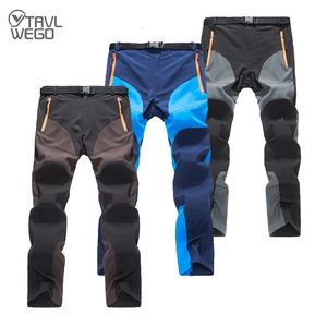 TRVLWEGO Mens Pants Hiking Trekking Quick Dry Lightweight Splashproof UV Proof Stretch Fishing Outdoor Travel Climbing Trousers 240521