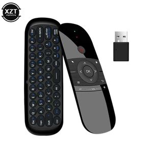 Smart Remote Control Wechip W1 Air Mouse 2.4G Wireless Keyboard Remote Control IR Remote Learning 6-Axis Motion Sense for Smart TV Android TV Box PCL2405