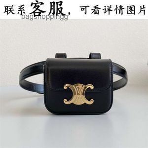 レディショルダーバッグCEの勝利アーチウエストバッグ新製品ウエストバッグマウスレッドバッグGuangzhou本物のレザーウエストパックトップレイヤーカウハイドトライアンファントドア6y9m