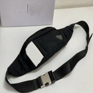 Joint Name Designer Re-Nylon Cross Body Fanny Bags Dry and Wet Separation Gym Bum Handbags Wide Strap Silver Hardware Breast Bag Black 295y