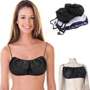 T-shirt feminina 10pcs sutiã descartável para spa não feminino beleza sn massagem Tubo de roupa íntima feminino Top universal sling ombro BRA S2452811