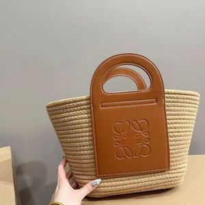 Kvinnor Straw Beach Bag Woven Crossbody axelväskor för sommaren