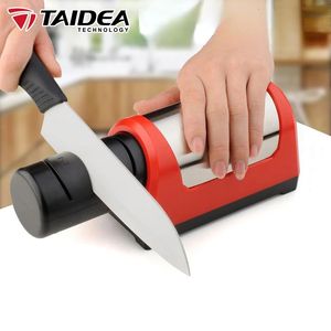 Taidea Dimaond Electric Knife Sharpener Professional Sharpening System Två steg Kök keramiska stenkvarn 240522