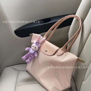 2024 Designer Handtasche 70 -jähriges Jubiläum Tasche Nylonknödelbeutel große Kapazität Damenbeutel Leinwand Einkaufstasche eine Schulterhandtasche Tasche