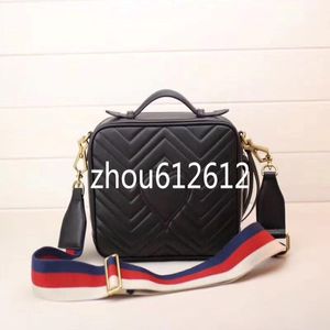 A mais nova bolsa de Marmont 498100 8975 Bolsas de ombro portáteis da mochila acolchoadas em torno de bolsas de ombro de bolsas de bolso de bolso BA 268H