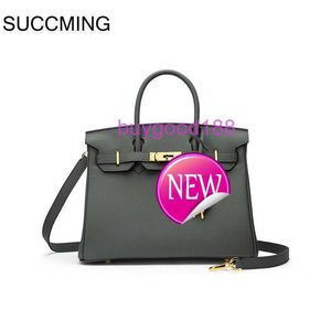 Aabkin Bking Designer Counter Bag Familie Litschi Muster großer Kapazität Togo Leder Frauenbeutel eine Schulterhandtasche B0MP