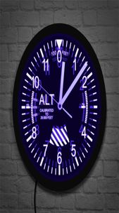 altimeter neon sign led wall clock altituremeter追跡パイロット空中飛行機高度測定モダンウォールクロック時計ギャグギフトY9555082
