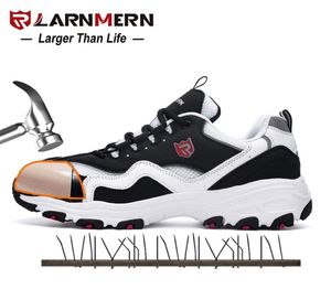 Larnmern S Safety Shoes S3 SRC Professional Protection快適な通気性のある軽量スチールトーアンチネイルワークシューズ2108319737381