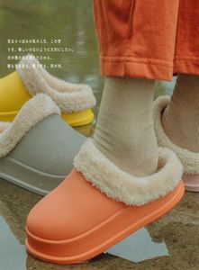 Waterproof NonSlip Home Slippers Winter Warm Home Women Indoor Cotton Nonslips Ladies Soft Slippers Memory Couples Shoes 202483623