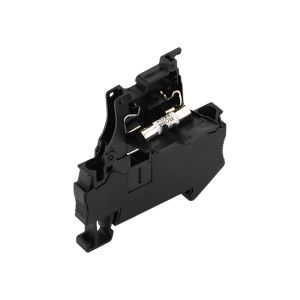 10Pcs ST 4-HESI Black 5X20 Fuse Holder With Disconnect Lever Spring Fuse Terminal Block DIN Rail Connector ST4-HESI