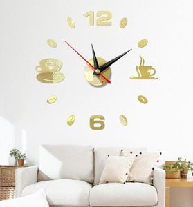 Relógios de adesivo 3D de adesivo criativo Relógios Relógios de parede de quartzo MUTE AGELHA CRIATIVA ARTE DOZECIMENTO DIY VISTA HOME Decoration1292159