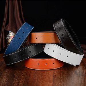 Business Belts Mens Belt Fashion Men Genuine Leather Black Belts Women Big Gold Buckle Smooth Womens Classic Casual Ceinture with Box72 2689