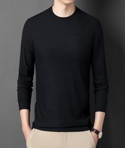 casual fashion sweater men knitwear New solid color round neck knitwear bottoming young men039s5345305