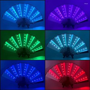 Decorative Figurines Bluetooth APP LED Flashing Fan Dancing Lights Show Luminous DJ Fluorescent Bar Club Party Lighting Changing