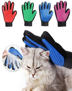 Husdjur Cat Grooming Cleaning Brush Handskar Effektiva Deshedding Back Massage Rabbit Animal Bathing Hair Removal Gloves Dog Comb1356372