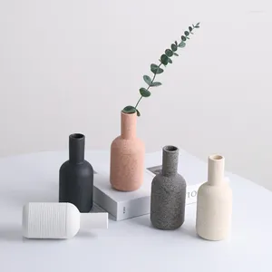 Vases Ceramic Modeling Vase Flower Pot Minimalism Style For Modern Table Shelf Home Decor Bedroom Kitchen Living Room Interior Of