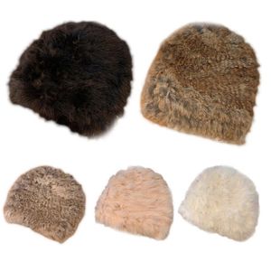 Beanie Skull Caps L5ya Fur Hats Vintage Kawaii Casual Ear Protection Outdoor Fashion Female 229b