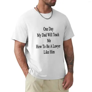 Men's Tank Tops One Day My Dad Will Teach Me How To Be A Lawyer Like Him T-Shirt Tees Boys Animal Print Quick Drying Oversizeds T Shirts For