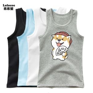 Sommer Siberian Husky Print ärmellose T-Shirt Little Cute Dog Pet Muster Boy Girl Casual Streetwear Tanktops