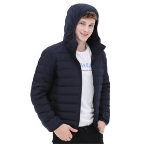 Män anka ner jacka med hoodies 90 down contentultra ultra ljus vinter långärmad solid rock bärbar outwear vår4572250